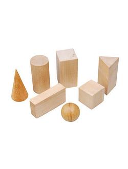 Набор "Тела геометрические" (дерев.)
