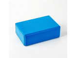 Блок кубик для йоги, темно голубой