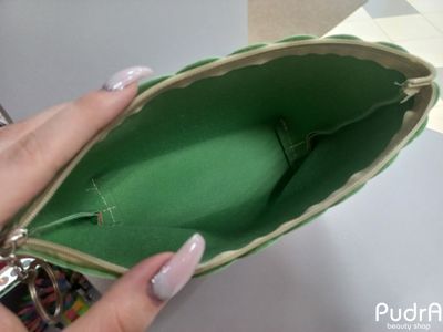 Косметичка простая "Девчуля", отделение на молнии с кольцом