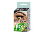 Fito color Крем-краска для бровей и ресниц тон графит  2х2мл