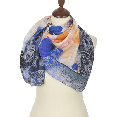 Павловопосадский платок 10079-13