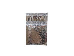 Пакет фольгированный с воздушной подушкой 70х70 серебряный (70х70мм+40мм клапан)