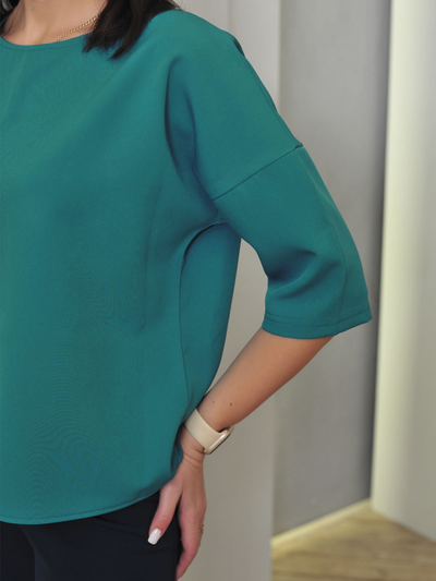 Блузка Арт: 694-1023-изумруд