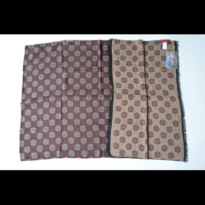 Бордовый шарф платок из хлопка Vizio Италия F 1 фото