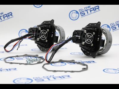 Набор Bi-Led линз Kia Magentis 2 MG (2005 - 2010) Aozoom A3+ MAX 2020 Intelligent New с переходными рамками (ремкомплект)