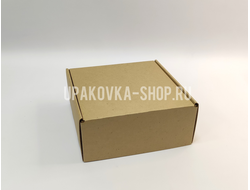 Коробка с откидной крышкой 165*175*70 мм БУРЫЙ
