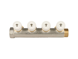 Коллектор STOUT распределительный 3/4", 4 отвода 3/4"ЕК (Арт. SMB 6851 343404)