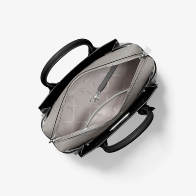 Сумка Michael Kors Mercer Small черно-серая женская