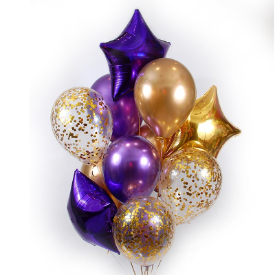 Шары хром Фиолетовые / шт