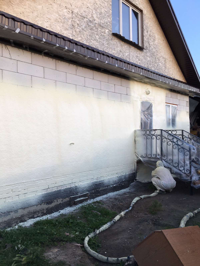 Утепление дома пенополиуретаном