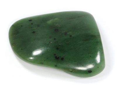 Нефрит, галтовка, Россия, Бурятия (47*40*13 мм, 39 г) №28267