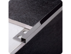 Профиль окантовочный для плитки SBP110-12H 12мм 2,7м Полированный серебро