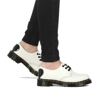 Ботинки Dr.Martens 1461 Hearts Smooth & Patent Lamper белые