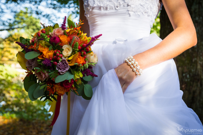 Букет невесты & Бутоньерка № 1351