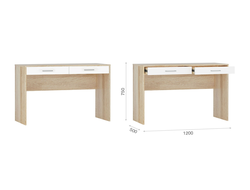 Стол письменный 120 2 ящ Дуб Сонома