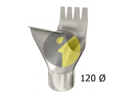 желобная воронка 125 на 120 мм.