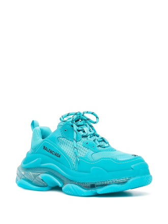 Кроссовки Balenciaga Triple S голубые в Тюмени