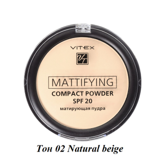 VITEX Матирующая компактная пудра для лица Mattifying compact powder SPF20