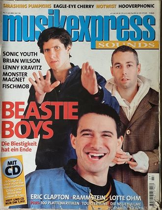 Musikexpress Sounds Magazine July 1998 Beastie Boys, Иностранные музыкальные журналы, Intpressshop