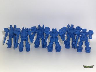 Астроиды Биг - 6 фигур - Синий 70мм