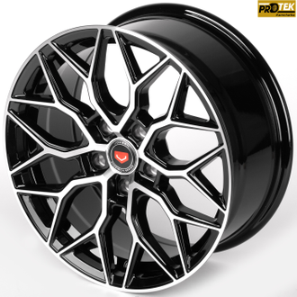 Комплект дисков R17 7,5J ET+35 5*114,3 Vossen iV-1155-SM155 Черный с полированными лучами (81910)