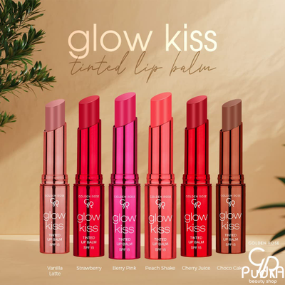 GOLDEN ROSE Тинт- бальзам для губ Glow Kiss Tinted Lip Balm, Peach Shake, №04