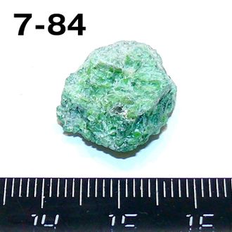 Хромдиопсид натуральный (необработанный) №7-84: 3,1г - 16*15*8мм