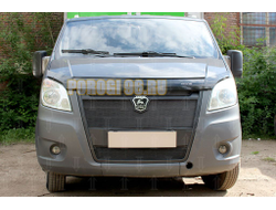 Защита радиатора ГАЗЕЛЬ NEXT 2013- (3 части) black