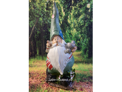 Гном в колпаке с лейкой 45*26см  1,2кг   полистоун Россия 1438-012605