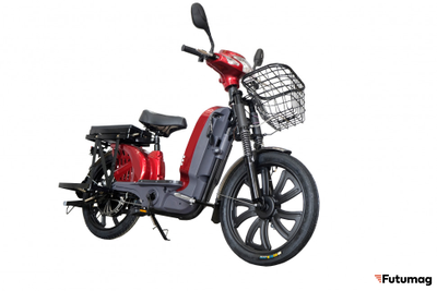 Электромопед GreenCamel Тайфун 17 (48V 12Ah 350W) быстросъем Красный