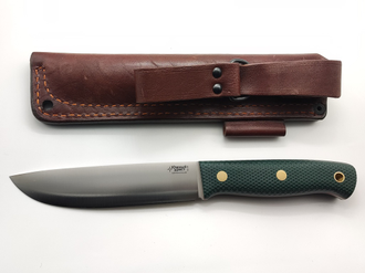 Нож Модель X сталь VG10 рукоять изумруд с насечкой