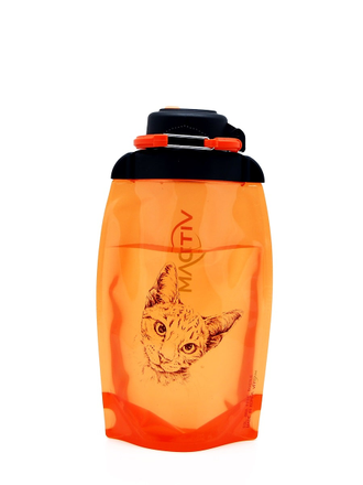 Складная бутылка для воды арт. B050ORS-1302 с рисунком