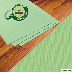 Подложка под ламинат Зеленый лист 3 мм в интерьере