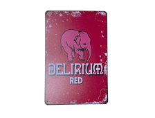 Металлическая табличка Делириум РЕД (DELIRIUM RED), 20/30 см