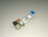 Плата USB разъёма со шлейфом  для ноутбуков HP G6-2159er, G6-2317sr и др. G6-2000 серии (DAR33TB16CD)