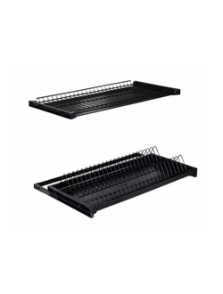 Комплект посудосушителя с РАМКОЙ BINOM 500mm чёрная (2 поддона)