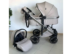 Детская коляска 3 в 1 Luxmom F2A Бежевый