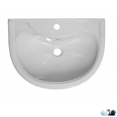 Раковина с пьедесталом Оскольская керамика Престиж, 63 см, белый, для ванной