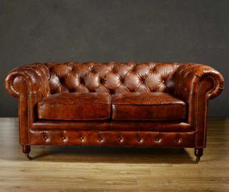 Диван Chesterfield Rebel Sofa Leather Brown 170