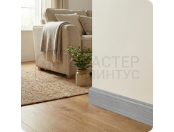 Плинтус с кабель-каналом Comfort Classic 80 80х16х2200 мм. Ясень серый 421