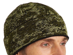 Шапка "цифра" трикотажная на флисе