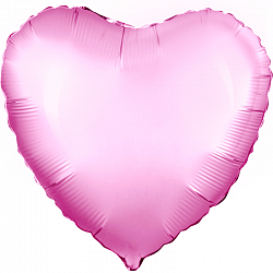Шар (18&#039;&#039;/46 см) Сердце, Розовый, 1 шт.