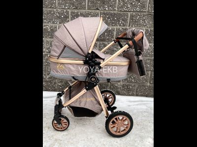 Детская коляска 3 в 1 Luxmom V9 Бежевый
