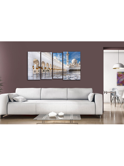 Модульная картина &quot;Белая мечеть&quot;