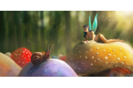 The fairy and the snail - Krita
Art BY gregoo23