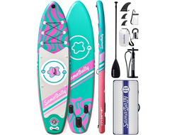 Продажа сапбордов (SUP) SAMADALLY Green Pink 11.0 в Иркутске