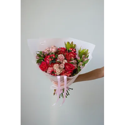 Букет 56 на день влюбленных