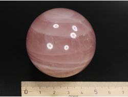 Шар Розовый кварц, Мадагаскар (49 мм, 167 г) №35388
