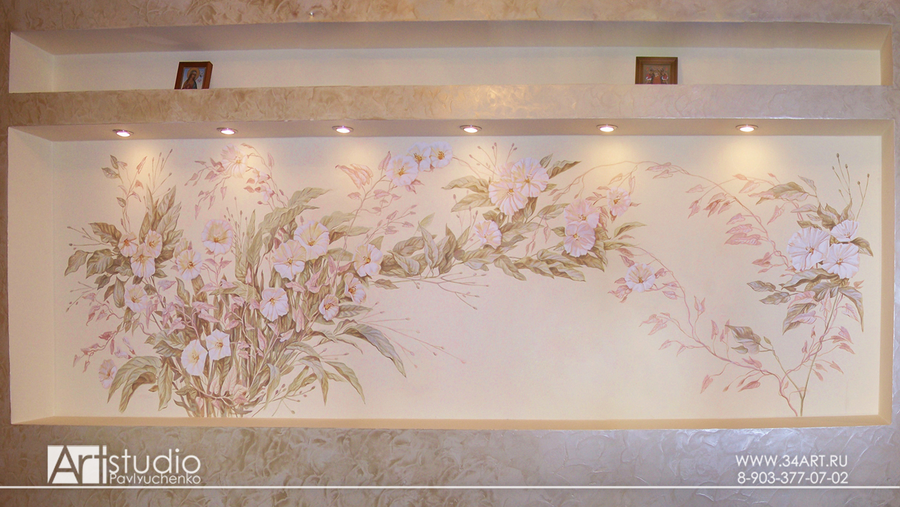 Rospis Sten Potolkov Volgograd Oformlenie Sten Obemnaya 3d Zhivopis Freski Fotooboi Affresco