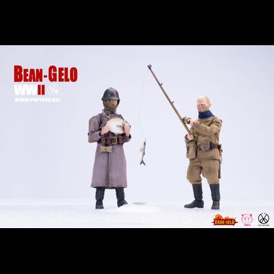 Красноармеец-рыбак Ефим - КОЛЛЕКЦИОННАЯ ФИГУРКА 1/12 scale Bean Gelo Series fisherman Lim Yefu Deluxe Ver (BGS027) - POP COSTUME